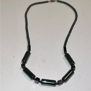 ♦️‎ Hematite Magnetic necklace, natural stone unisex 7 1/2 inches
